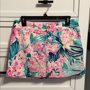 Lilly Pulitzer Vibrant Floral Mini Skirt